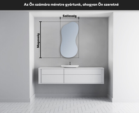 LED Fürdőszobai Tükör Irreguláris Formával K221 #4