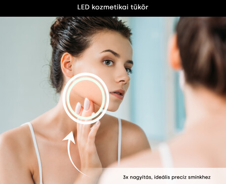 Lekerekített Modern LED Tükör iPad Displine L146 kerettel #6