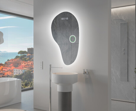 LED Fürdőszobai Tükör Irreguláris Formával S221 #8